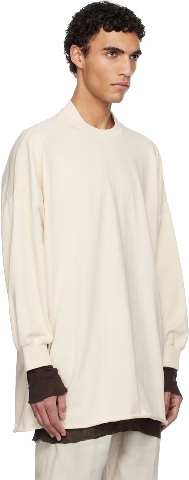 Mikina Rick Owens Rick Owens Hollywood Tommy LS Sweatshirt Béžová | RU01E5276 BA, 1