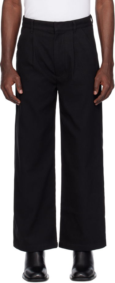 Nohavice izzue Relaxed Fit Twill Pants Čierna | IZXPTL6137W4NBKX, 0