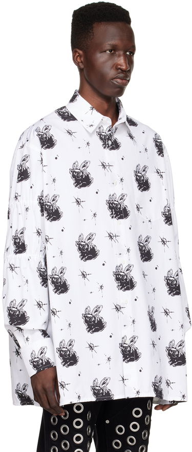 Košeľa We11done Printed Cotton Shirt Biela | WD-BL1-22-142-M-WH, 1
