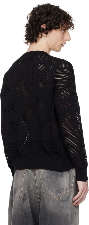 Sveter AMIRI AMIRI '22' Mesh Crewneck Sweater Čierna | AMKNCW1040, 2