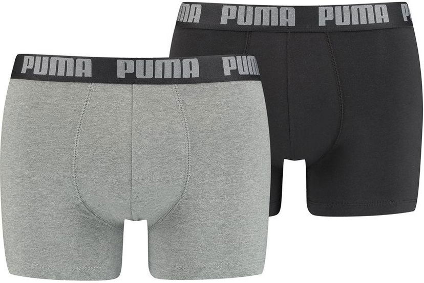 Boxerky Puma 2 Pack Basic Boxers Šedá | 521015001-691