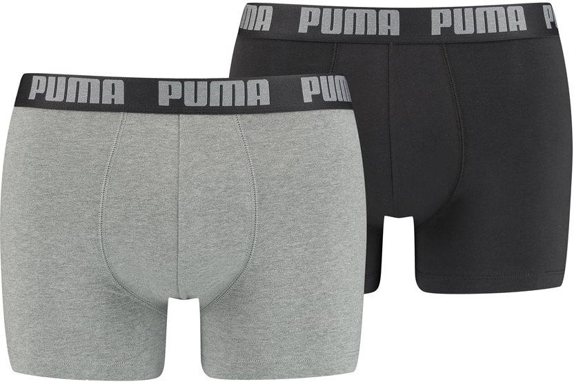 Boxerky Puma 2 Pack Basic Boxers Šedá | 521015001-691, 0