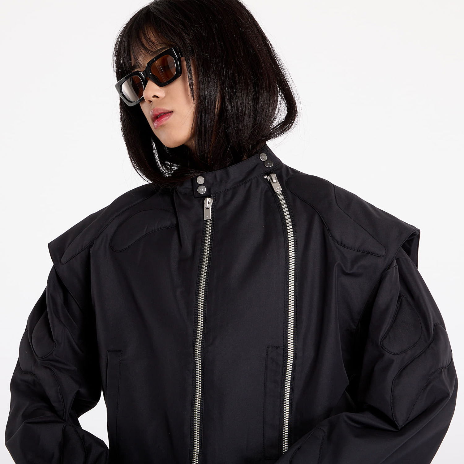 Bomber bunda HELIOT EMIL Molded Biker Jacket Čierna | HE_W_02_105_BLK01, 1