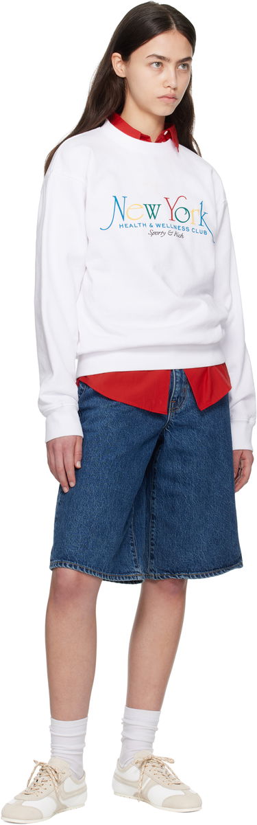 Sveter Sporty & Rich Sporty & Rich NY 94 Crewneck Sweatshirt Biela | ST071622034WH57, 3