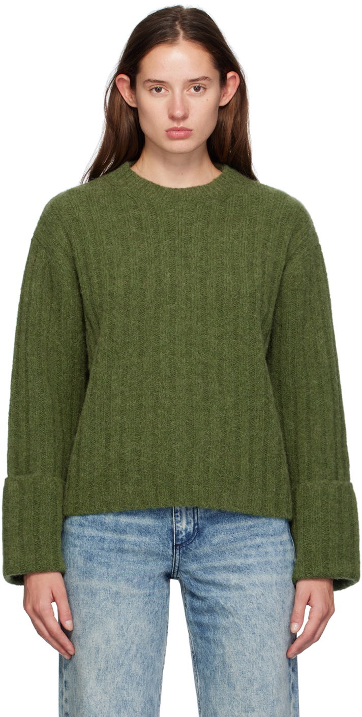 Sveter rag & bone Rag & Bone Stassi Crewneck Sweater Zelené | WAS24F066ON66, 0