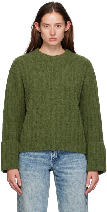 Sveter rag & bone Rag & Bone Stassi Crewneck Sweater Zelené | WAS24F066ON66, 0
