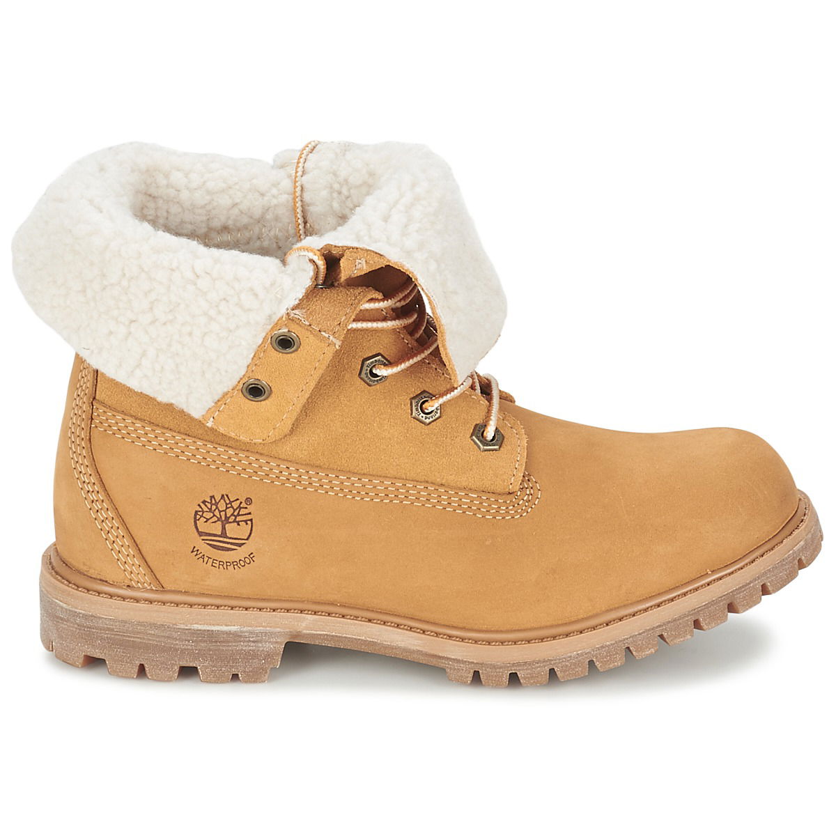 Tenisky a topánky Timberland Ankle AUTHENTICS TEDDY FLEECE WP FOLD DOWN Béžová | TB08329R231=8329R, 1