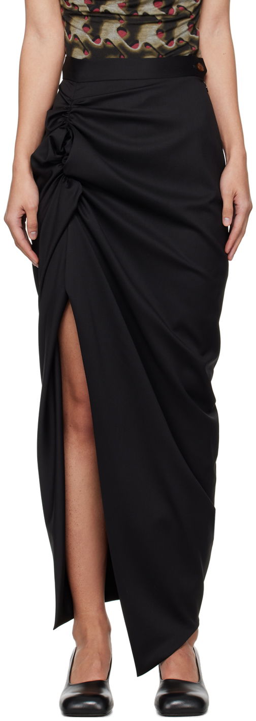 Sukňa Vivienne Westwood Panther Maxi Skirt Čierna | 1K01001B-W00QN-, 0