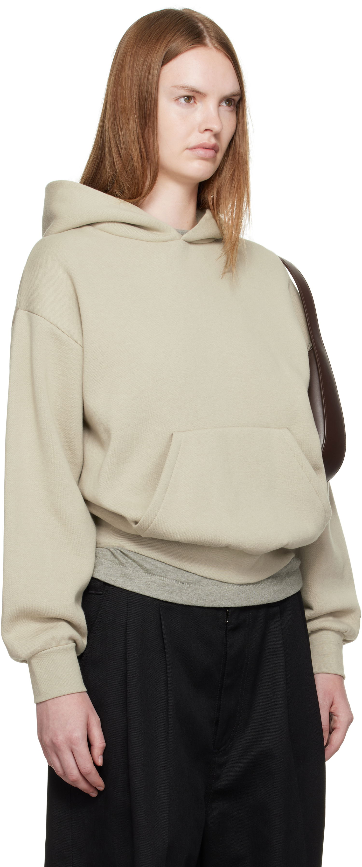 Mikina Fear of God Fear of God ESSENTIALS Classic Fit Hoodie Béžová | 192SP255546FW, 1
