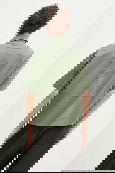 Košeľa C.P. Company Relaxed Short-Sleeved Shirt Zelené | 18CMSH236A005328G, 2