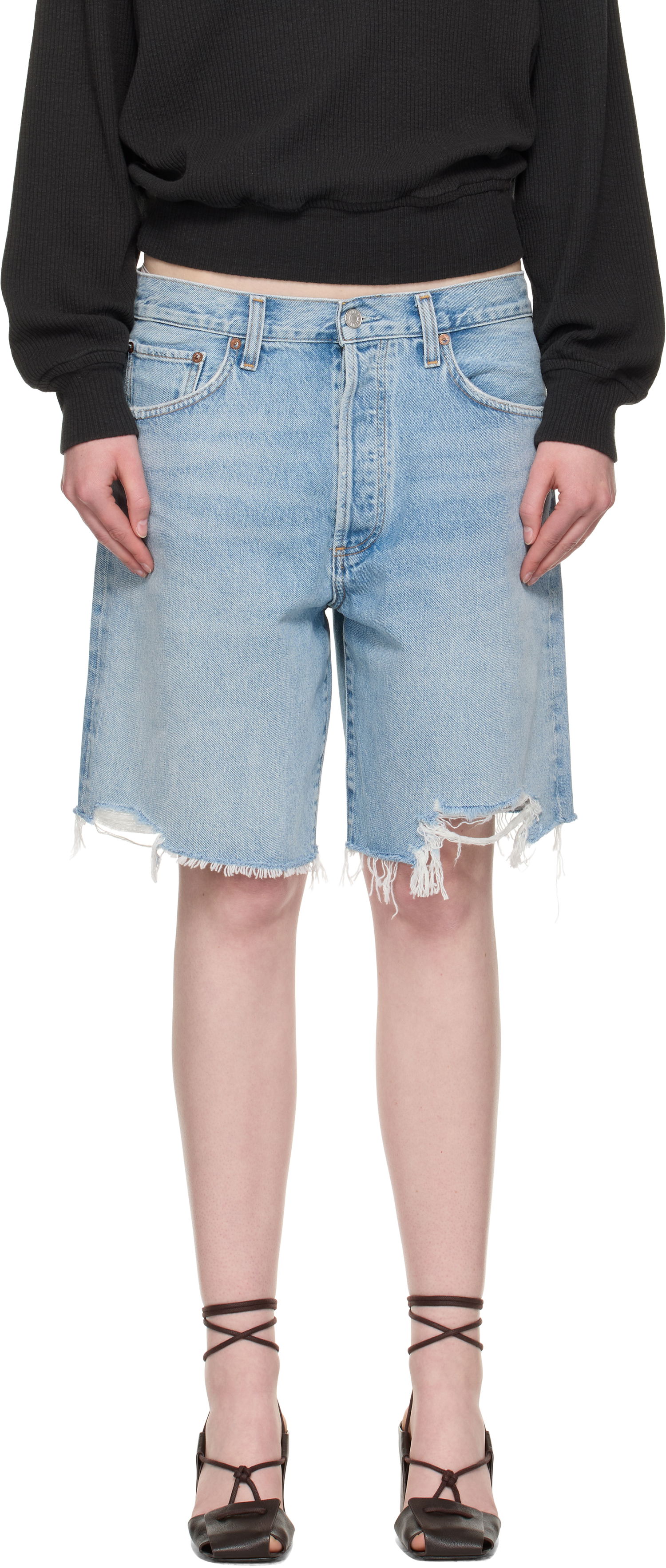 Šortky AGOLDE AGOLDE Indra Denim Shorts Modrá | A222-1206, 0