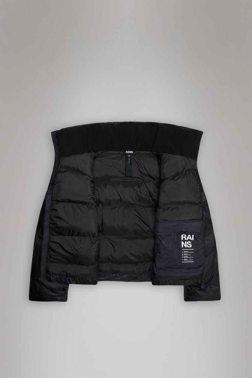 Prešívaná bunda Rains Kevo Short Puffer Jacket Čierna | 17030\01