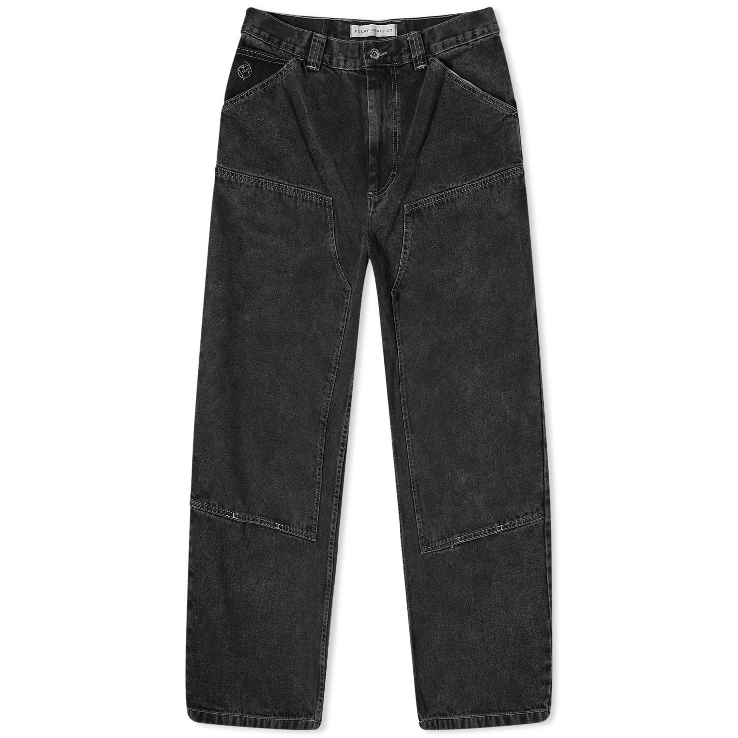 Nohavice Polar Skate Co. Big Boy Double Knee Work Pants Čierna | PSC-SP24-24, 0