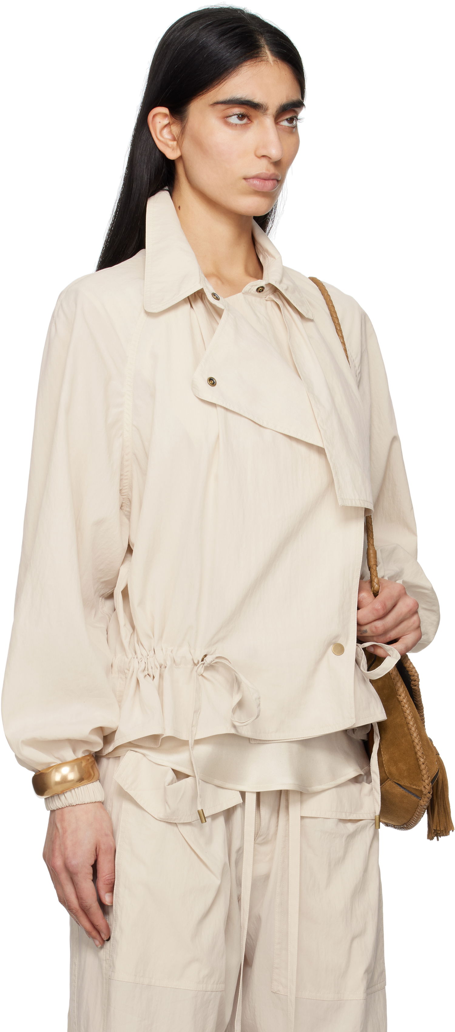 Vetrovka ISABEL MARANT Isabel Marant Gwenola  Jacket Béžová | VE0514FA-C2G01I, 1