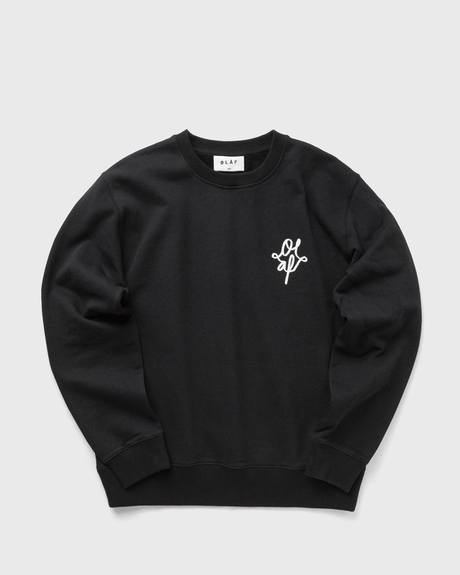 Mikina ØLÅF Monogram Graphic Sweatshirt Čierna | M220214-BLACK, 0