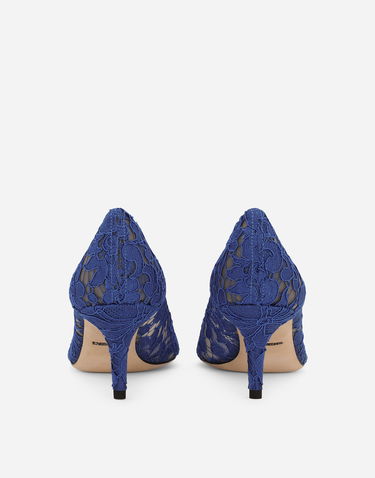 Tenisky a topánky Dolce & Gabbana Lace Rainbow Pumps with Brooch Detailing Modrá | CD0066AL19880650, 3