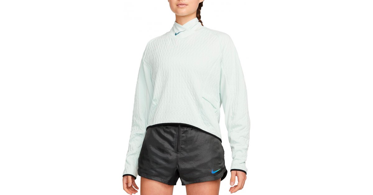 Sveter Nike Therma-FIT Run Division Mock Neck Long Sleeve Running Top Zelené | dm7553-394, 1