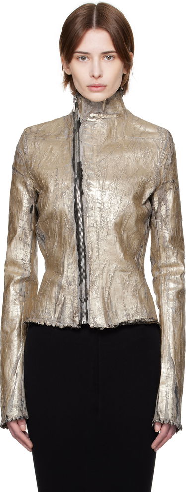 Bunda Rick Owens Rick Owens Hollywood Gary Denim Jacket Metalická | RP01E7701 SGMC, 0