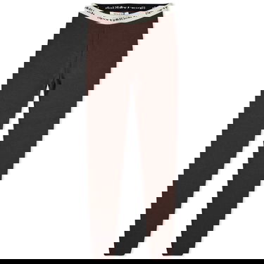 Legíny Sporty & Rich Serif Logo Ribbed Leggings Hnedá | LEAW2311CH-BRO, 0