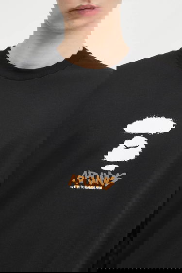 Tričko AAPE by A Bathing Ape Basic Graphic Long Sleeve T-Shirt Čierna | AAPLTM1560XXN, 3
