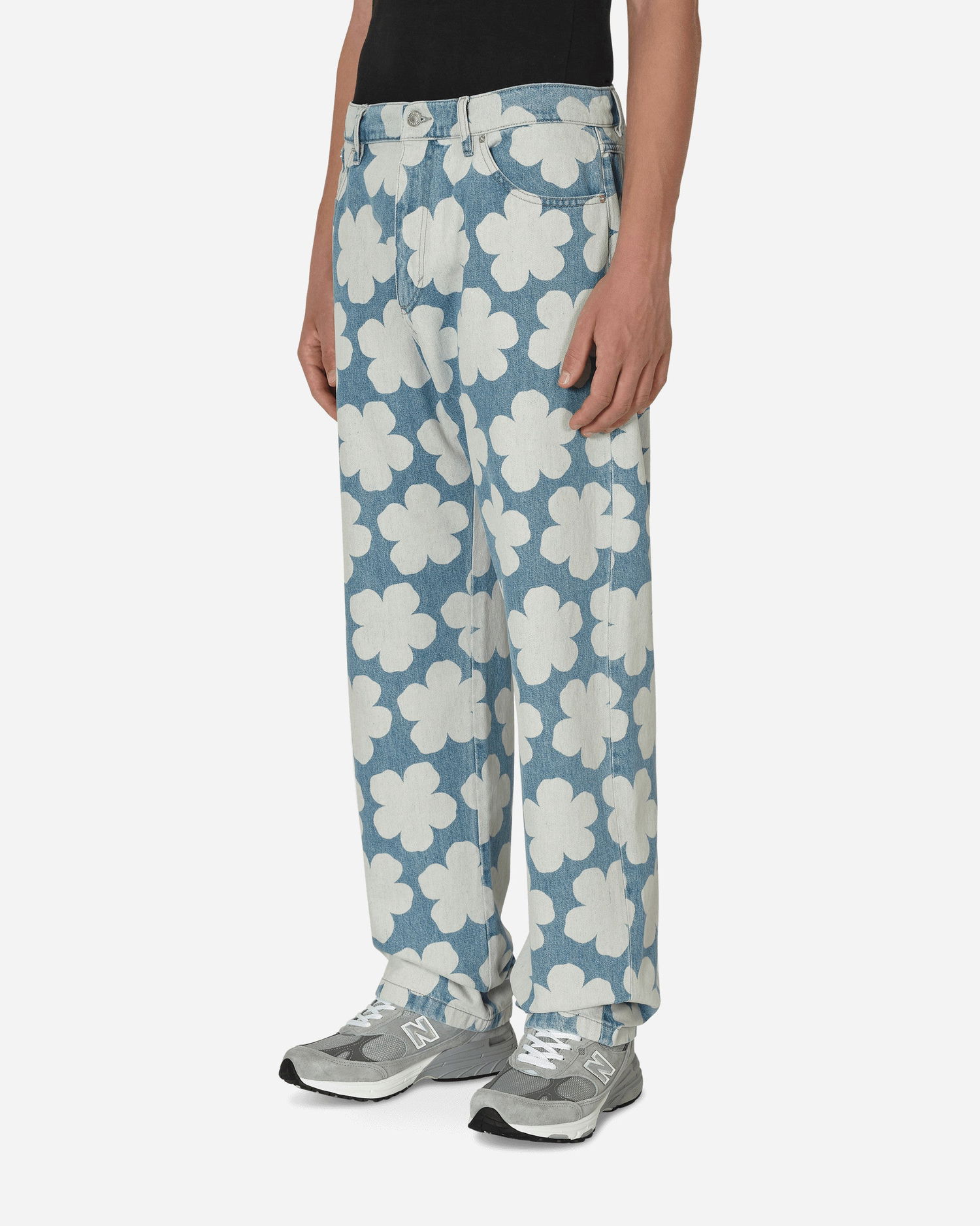 Džínsy KENZO Hana Dots Loose Fit Jeans Modrá | FC65DP4029GP 64, 1