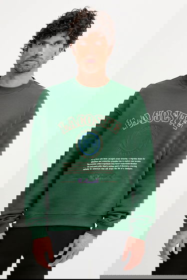 Mikina Lacoste Tennis Heritage Embroidered Sweatshirt Zelené | SH5888, 0