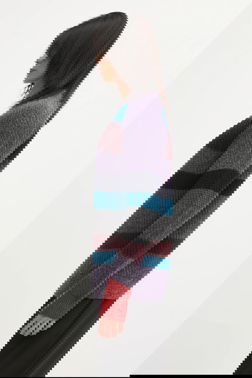 Sveter Barbour Barbour x Paul Smith Multi Striped Crew Sweater Rôznofarebný | MKN1697MI11, 1