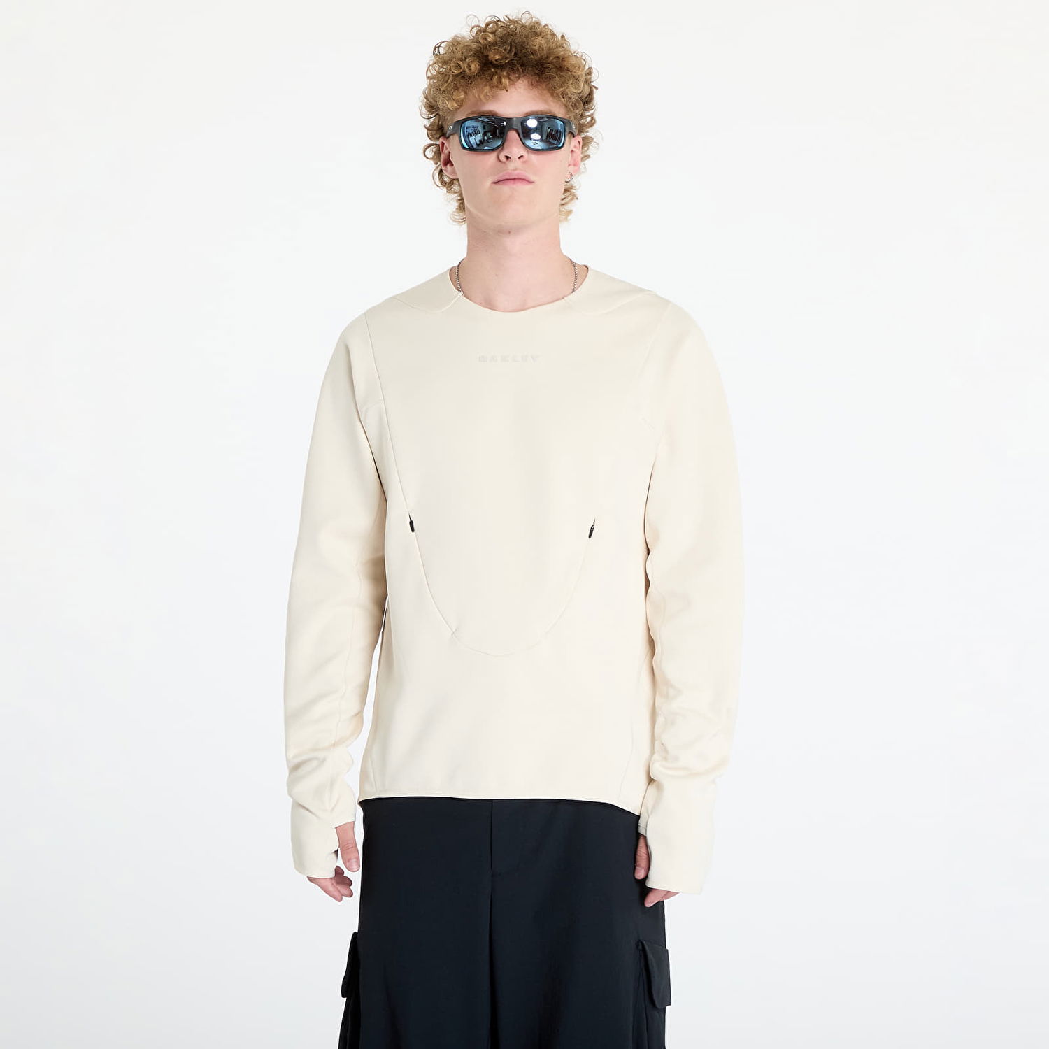 Mikina OAKLEY Latitude Flex Tech Fleece Sweatshirt Beige Béžová | FOA406150-13B, 0