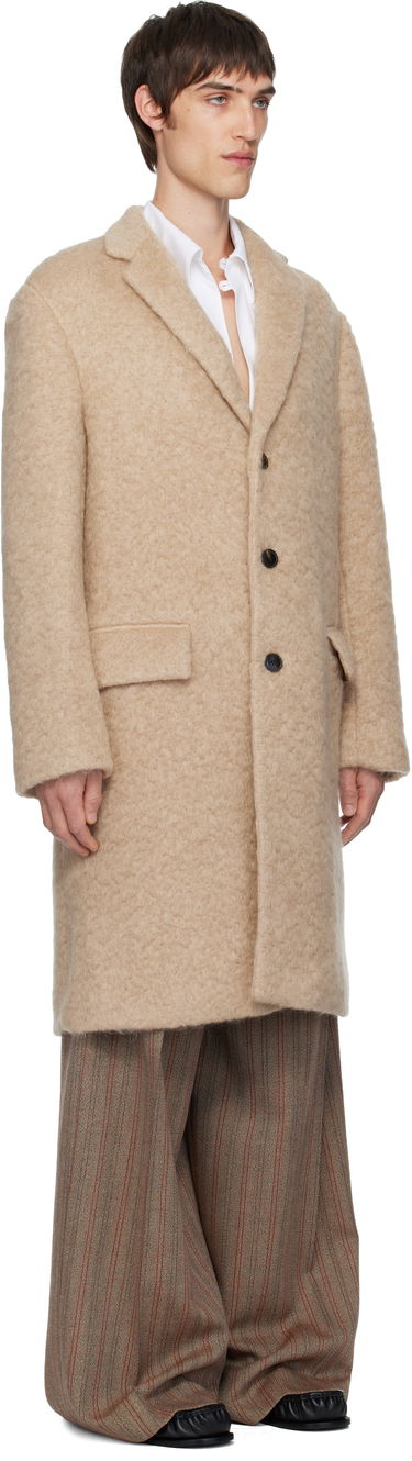 Kabáty Dries Van Noten Dries Van Noten Textured Mohair Coat Béžová | 252-020232-2055, 1