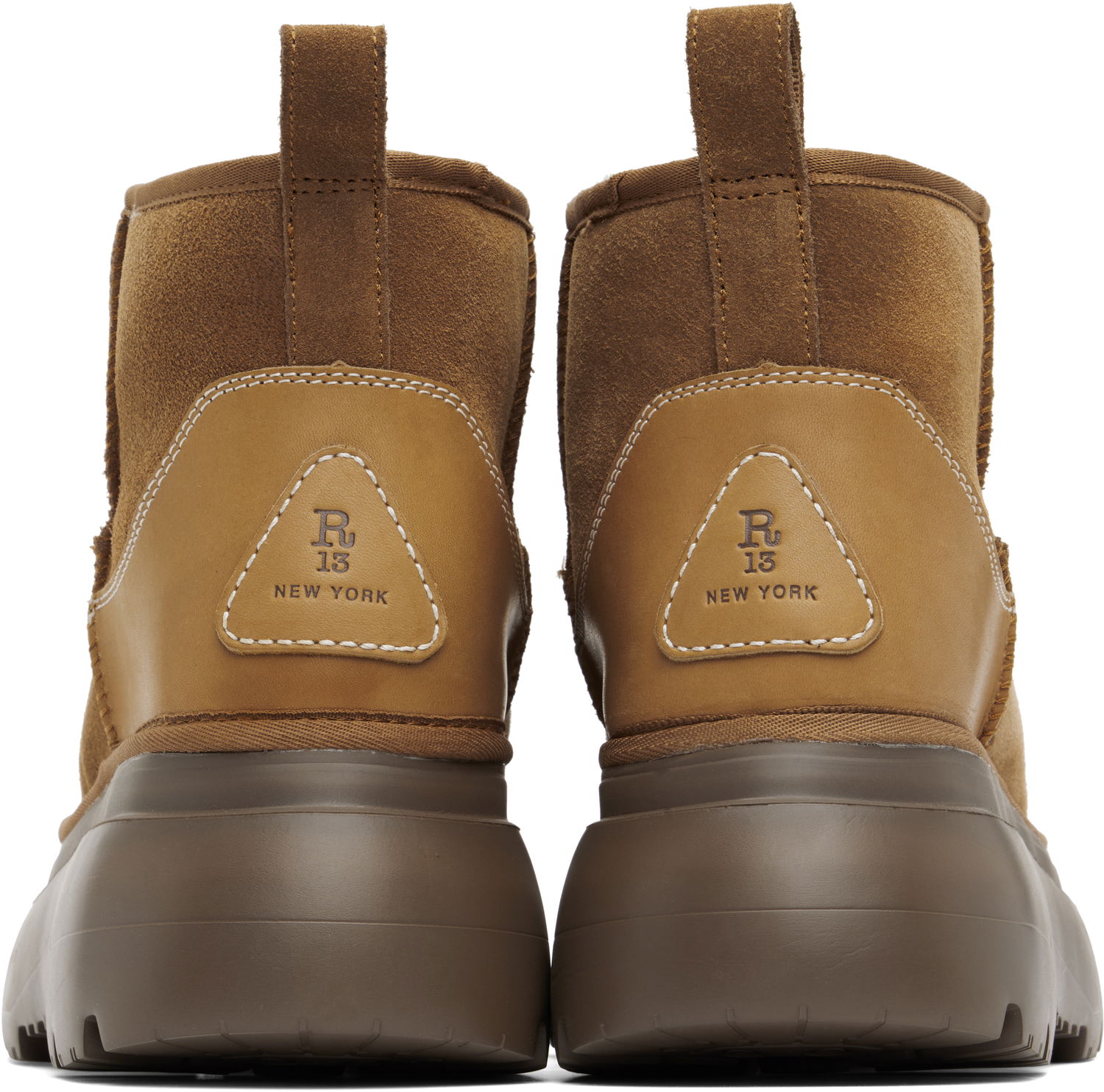 Ponožky R13 R13 Chunky Shearling Boots Hnedá | R13WS060-S137A, 1