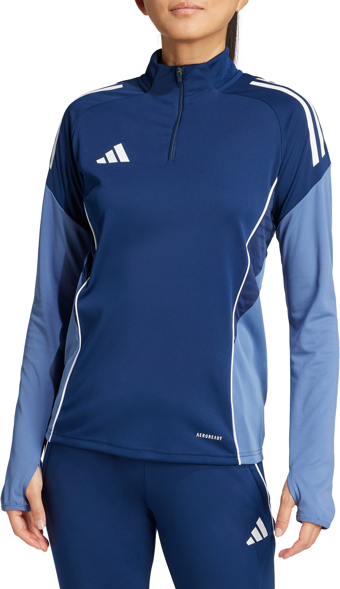Mikina adidas Originals Adidas TIRO25C Training 1/4 Zip Top Modrá | ji6550, 0