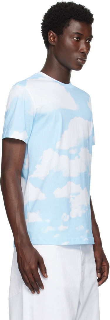 Tričko Moschino Moschino Archive Clouds T-Shirt Modrá | 252ZZ071552411888, 1
