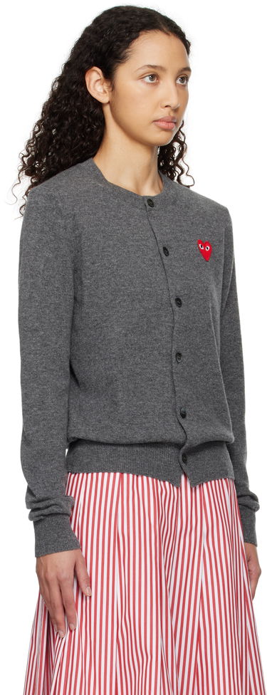 Sveter Comme des Garçons COMME des GARÇONS PLAY Heart Cardigan Čierna | AX-N007-051, 4