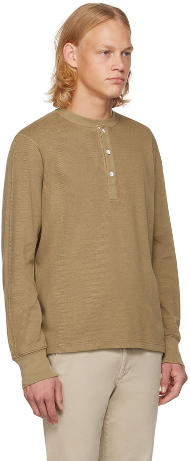 Sveter rag & bone Collin Henley Shirt Hnedá | MBC22HT025JQ25, 1