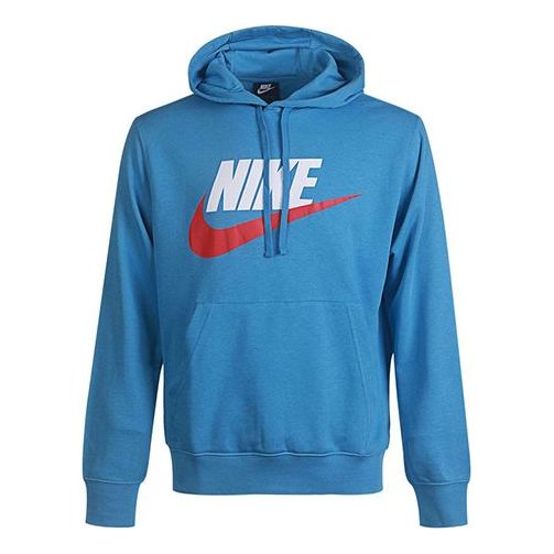 Mikina Nike Sportswear Logo Hoodie Modrá | CZ9129-461