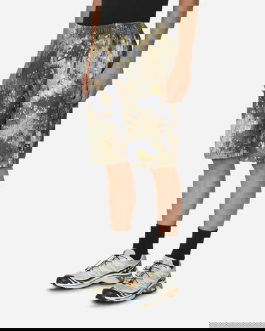 Šortky Stüssy Veil Camo Beach Shorts Zelené | 112298 TERR, 4