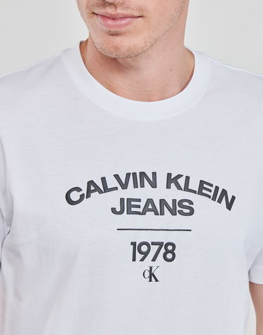 Tričko CALVIN KLEIN VARSITY CURVE LOGO T-SHIRT Tyrkysová | J30J324206-YAF, 4