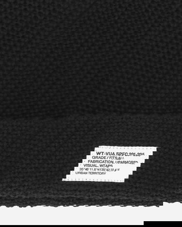 Kulicha WTAPS Ribbed Knit Beanie Čierna | 251MADT-HT02 BLACK, 4