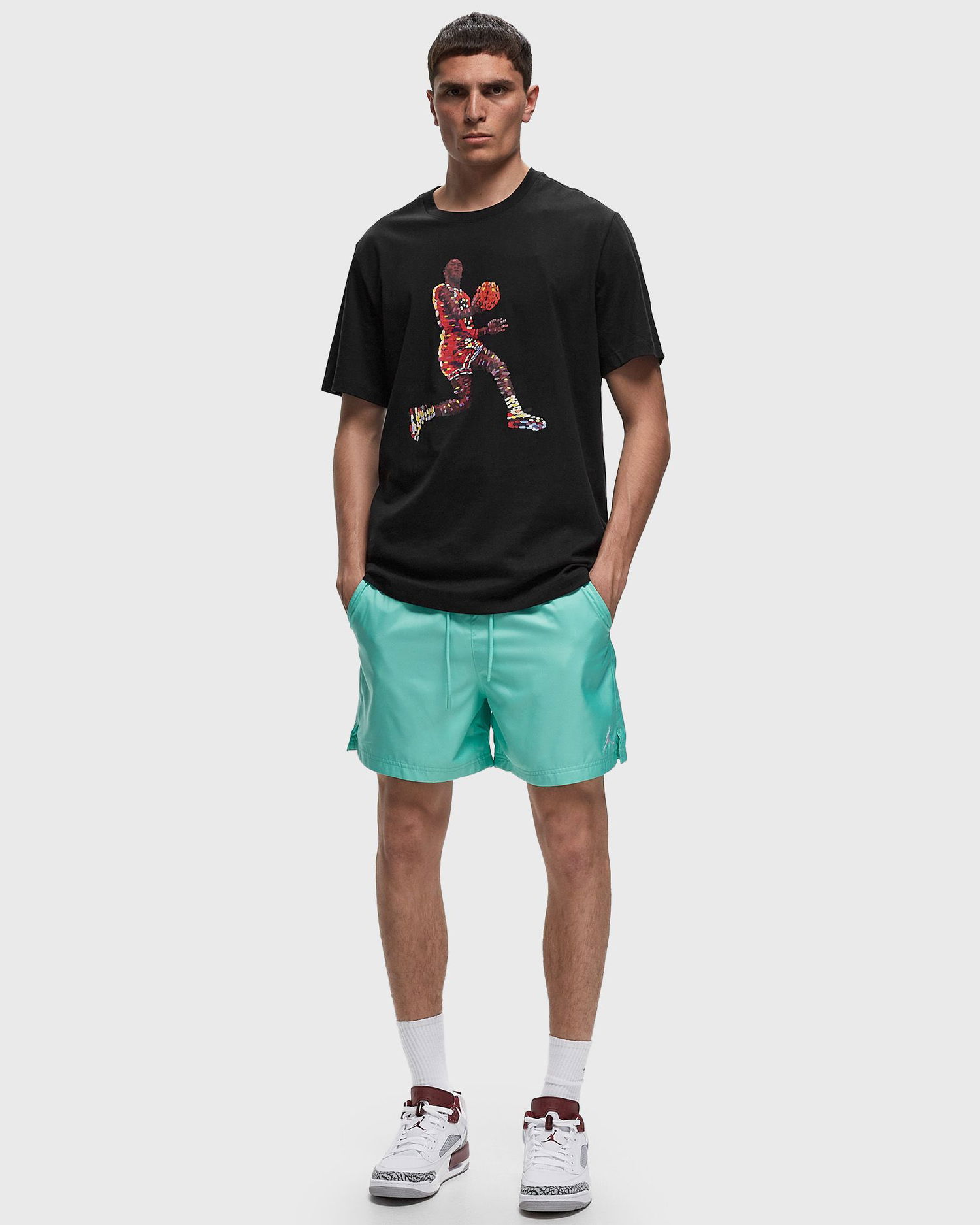 Plavky Jordan Jordan Essentials 5 Poolside Shorts men Sport & Team Shorts Tyrkysová | FQ4562-349, 1