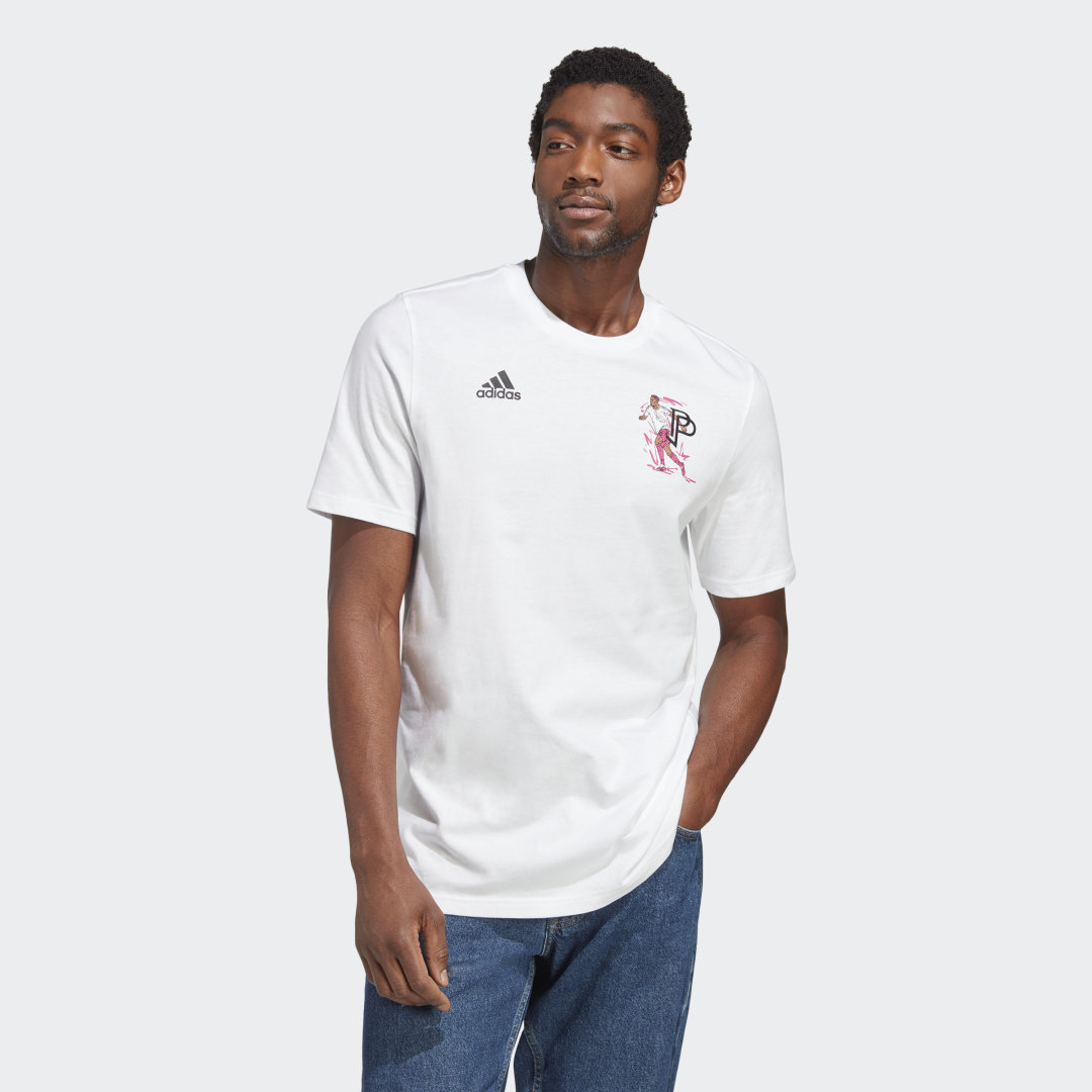 Tričko adidas Originals Pogba Icon Graphic Biela | HT5186, 0