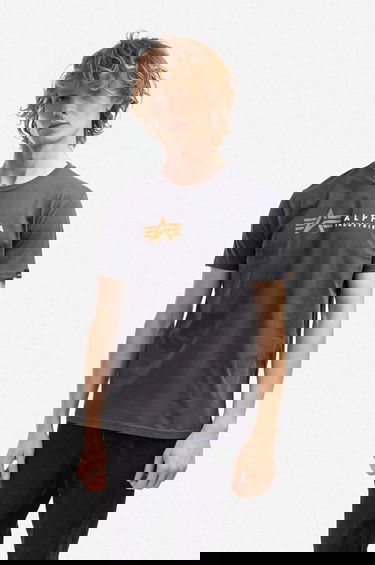 Tričko Alpha Industries Alpha Industries Printed T-Shirt Šedá | 118502.136, 5