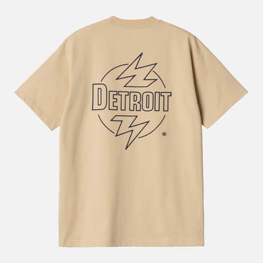 Tričko Carhartt WIP Ablaze T-Shirt - Cornsilk/Airforce Blue Béžová | I033639-2ARXX, 0
