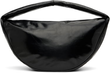 Taška cez rameno BY FAR BY FAR Maxi Cush Creased Leather Shoulder Bag Čierna | MWBSB022LL002BKPL, 0