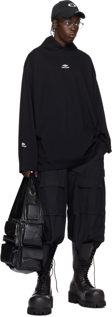 Cargo nohavice Balenciaga Ripstop Large Cargo Pants Čierna | 803458TQM101000, 3