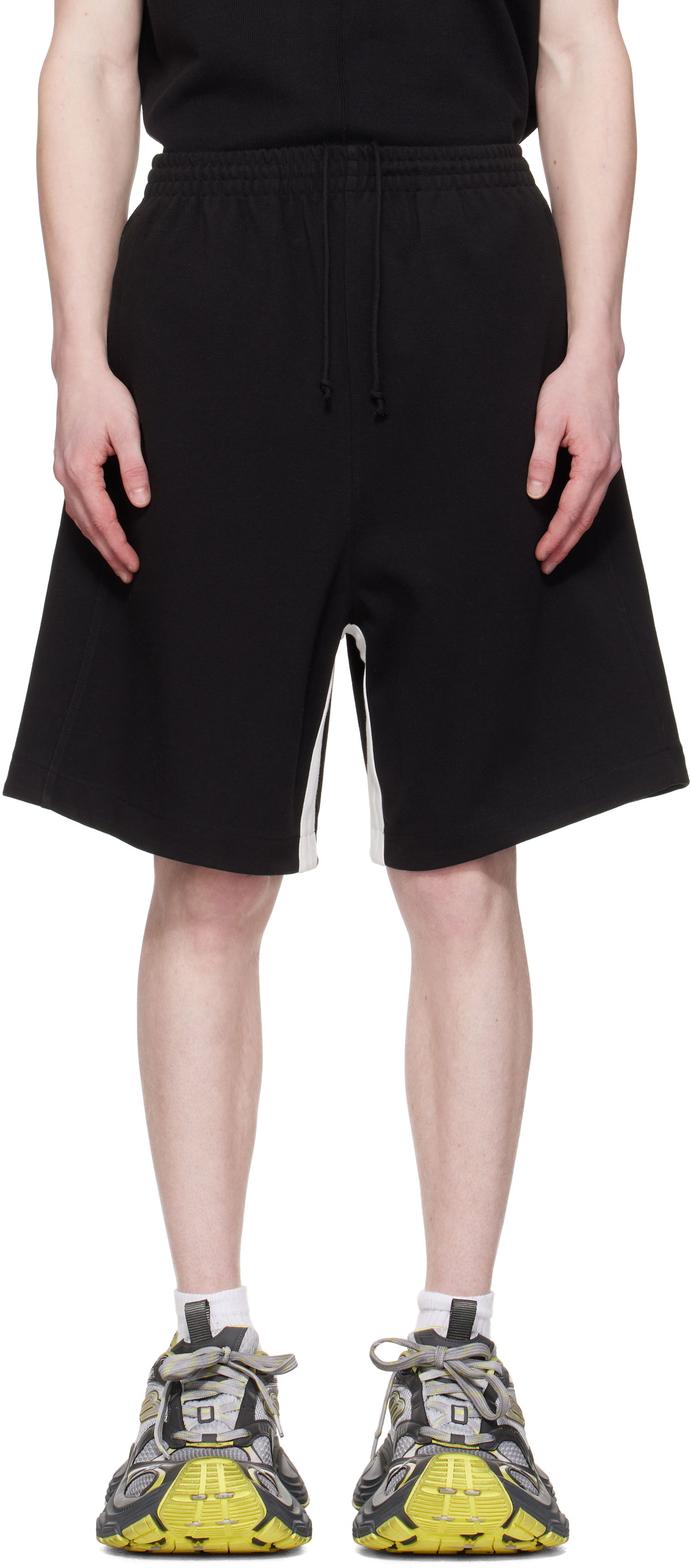 Šortky We11done We11done Contrast Track Shorts Čierna | WD-TA0-25-719-U-BK, 0