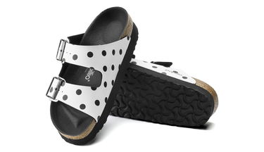 Tenisky a topánky Birkenstock Papillio Arizona Platform BF White Black Dots Narrow Biela | 1015878, 4
