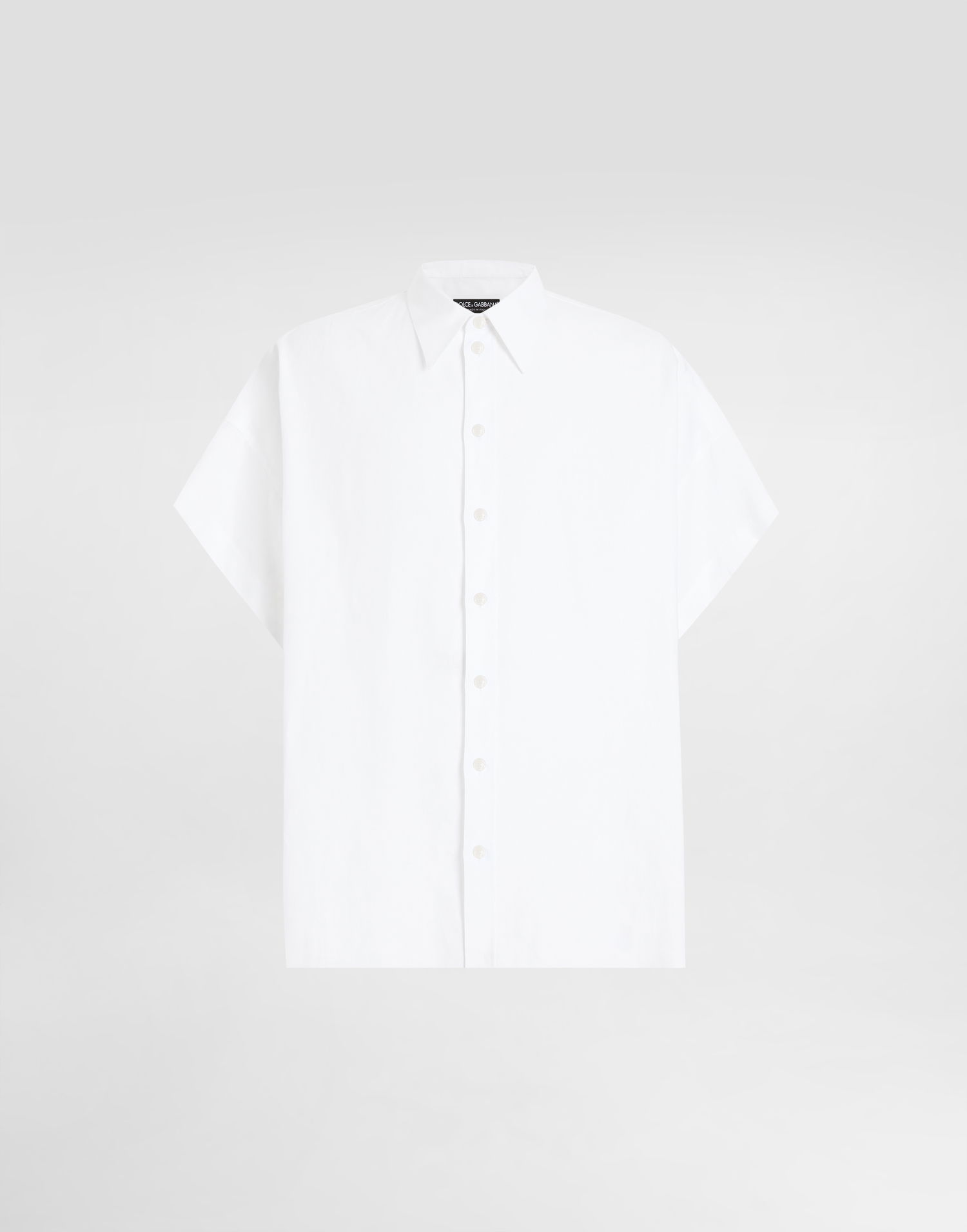 Košeľa Dolce & Gabbana Dolce & Gabbana Linen Short Sleeve Shirt Biela | G5NE4TFU4JBW0800, 0