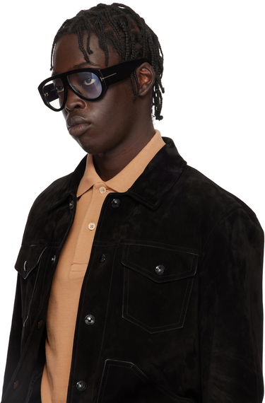 Slnečné okuliare Tom Ford Aviator Blue Block Glasses Čierna | FT5958-B_60001, 3