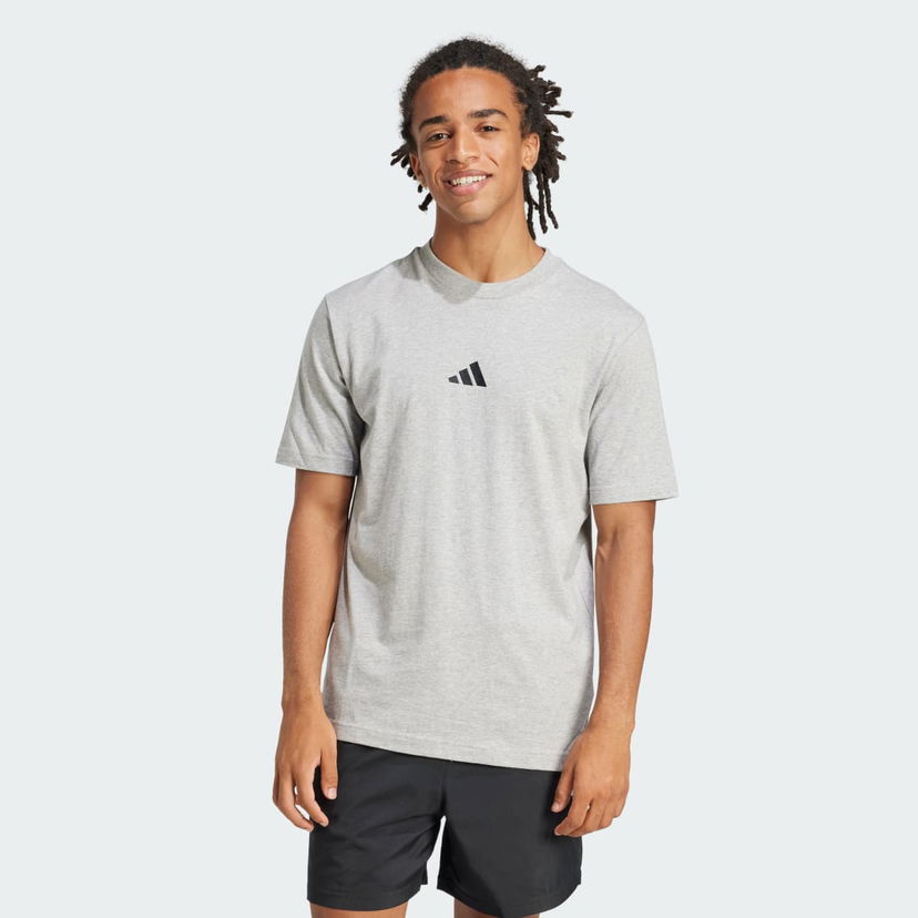 Tričko adidas Performance Essentials Small Logo Single Jersey T-Shirt Šedá | JF1091