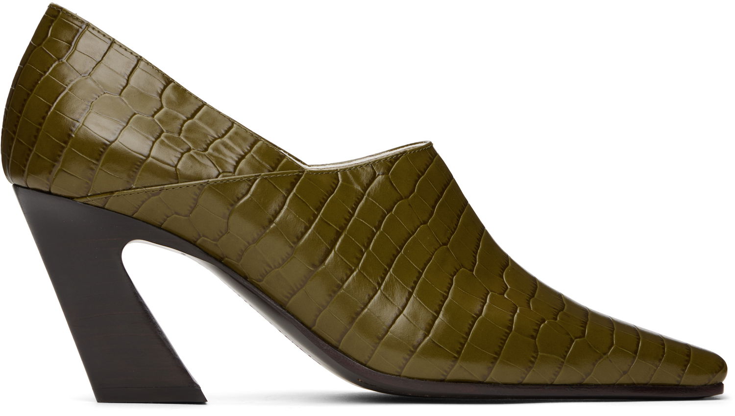 Tenisky a topánky Bottega Veneta Bottega Veneta Lewis Embossed Leather Mules Zelené | 806723 V4PB0, 0